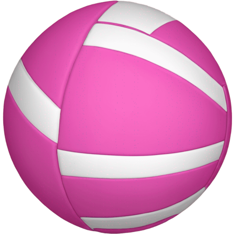 Pink volleyball emoji