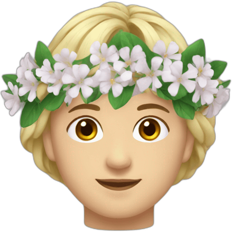 slavic flower crown emoji