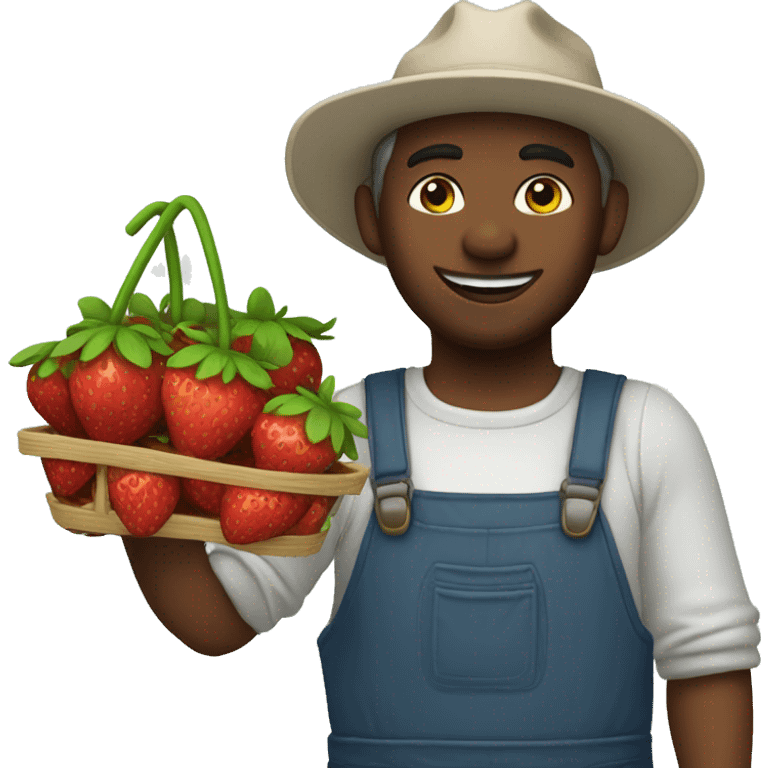 strawberry picker emoji