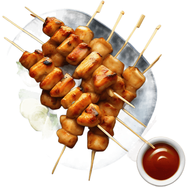 brochettes poulet satay emoji