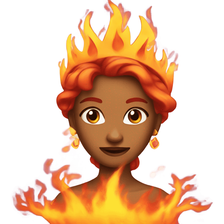 Princess on fire emoji