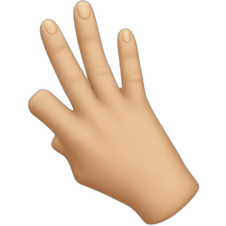 Biblically accurate finger emoji