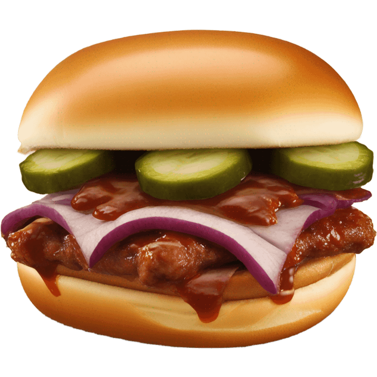 A McRib from McDonald’s emoji