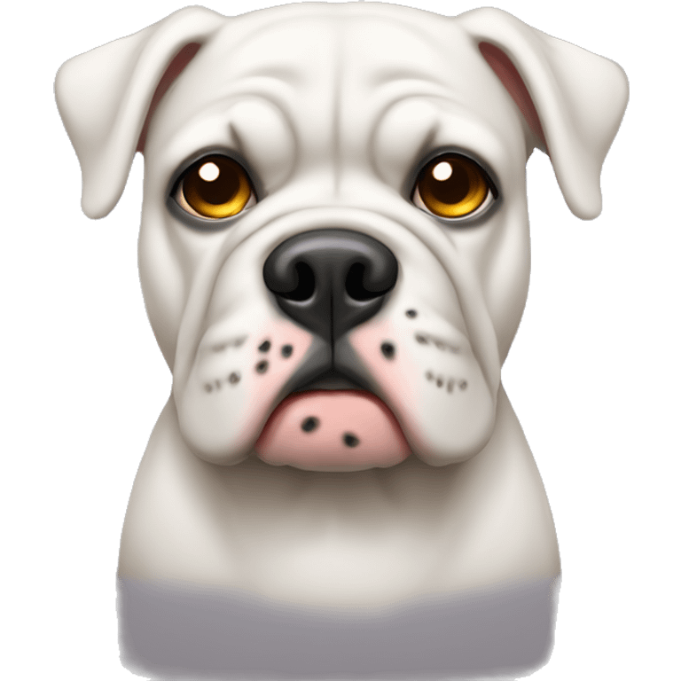 Sad american bull dog emoji