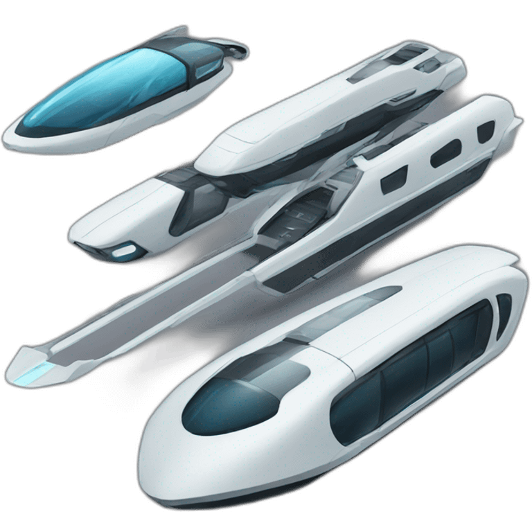 futuristic transportation emoji