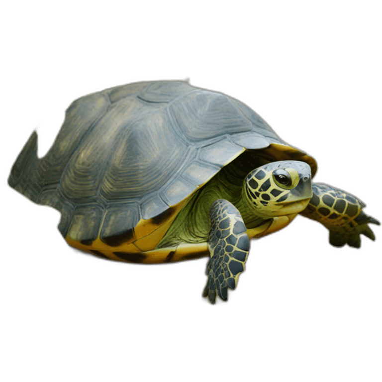 Chat sur tortue emoji