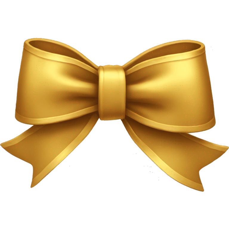 Golden bow emoji