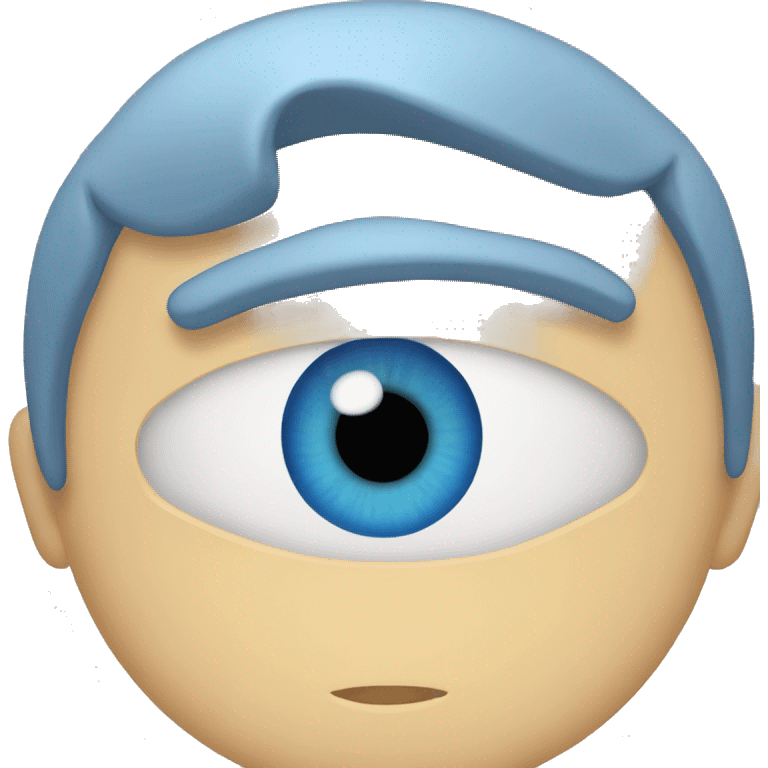 Gojo yeux bleu emoji