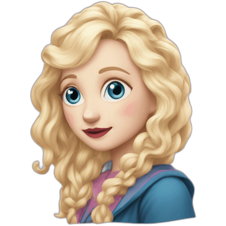 Luna lovegood qui fait un bisou emoji