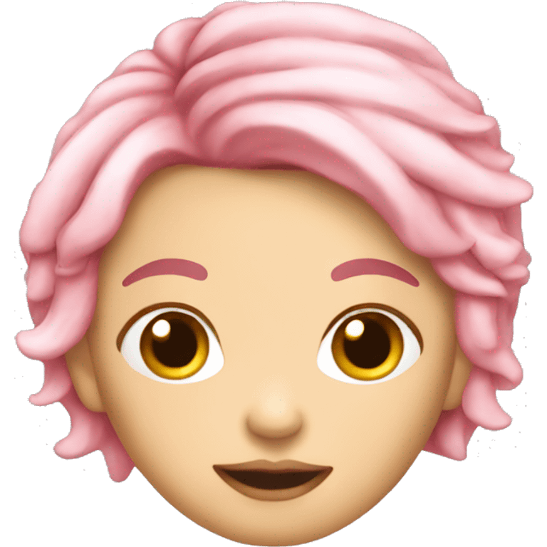 Cute pink coquette emoji emoji