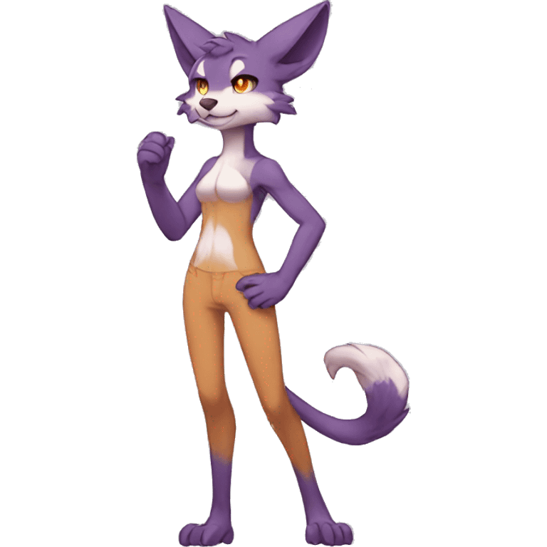 Anthro Sona Fakemon Full Body emoji