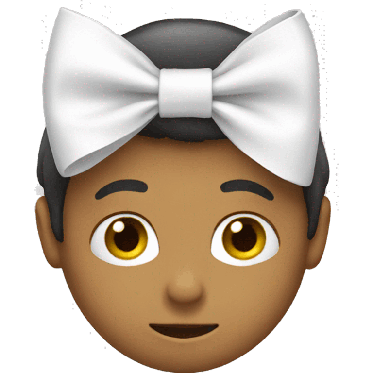 White bow emoji  emoji