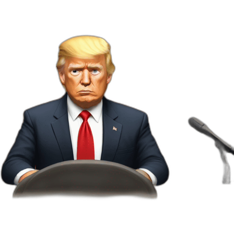 Trump in court emoji