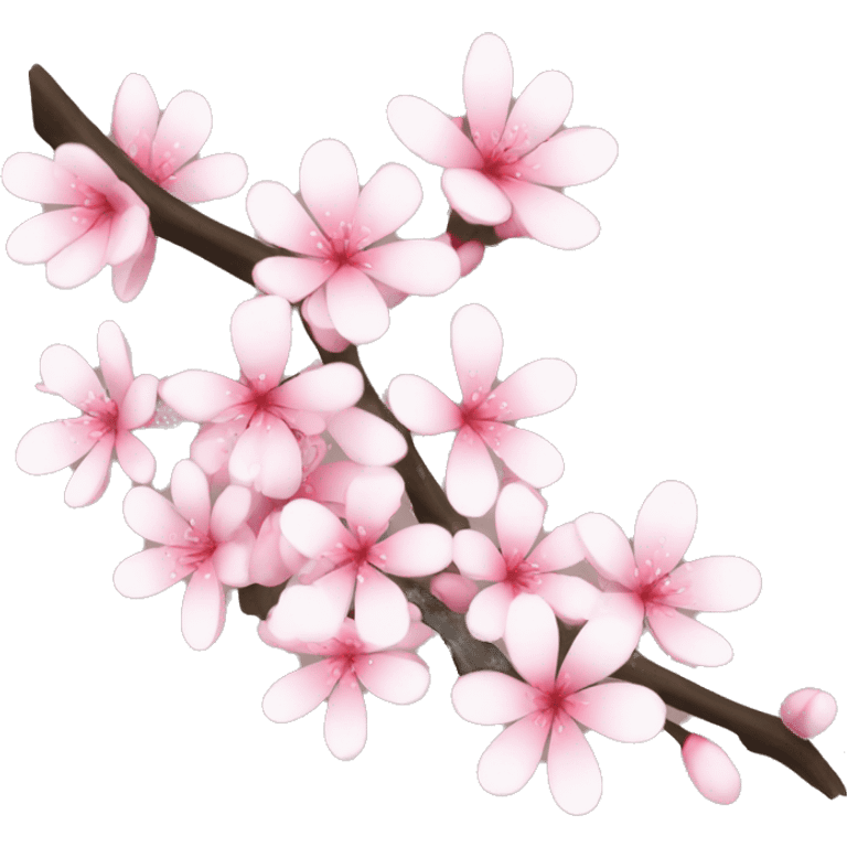 Pink and white sakuras emoji