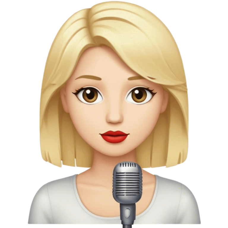 singer with blonde hair emoji