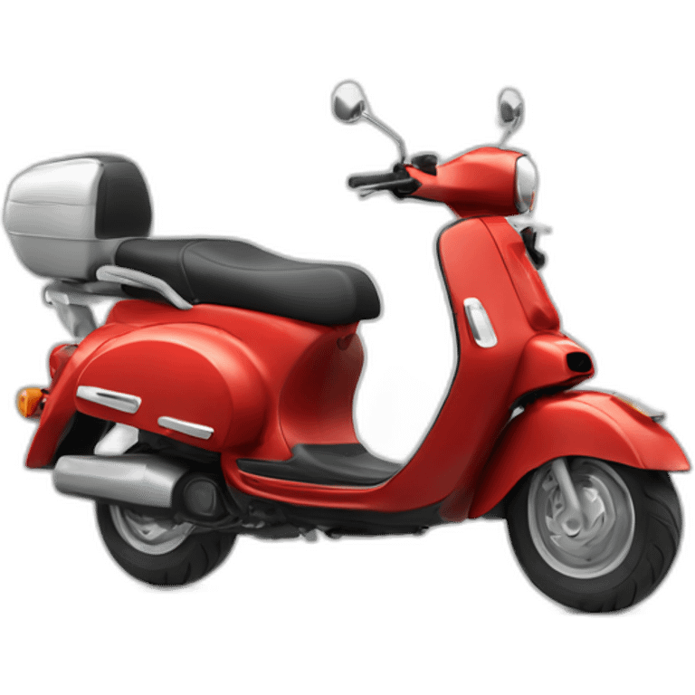 Scooter en rou Arrière emoji