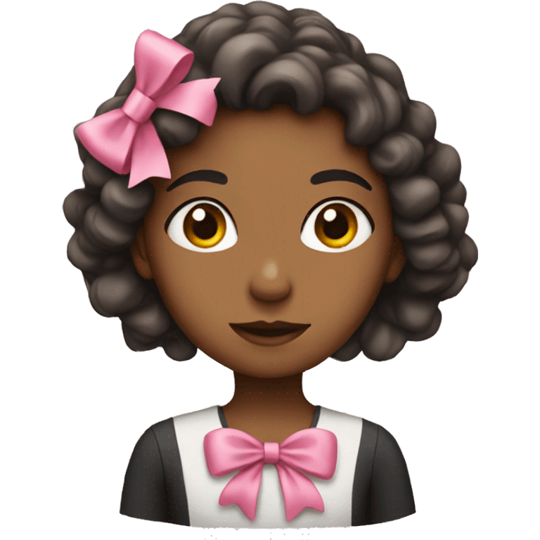 Girl with bow emoji