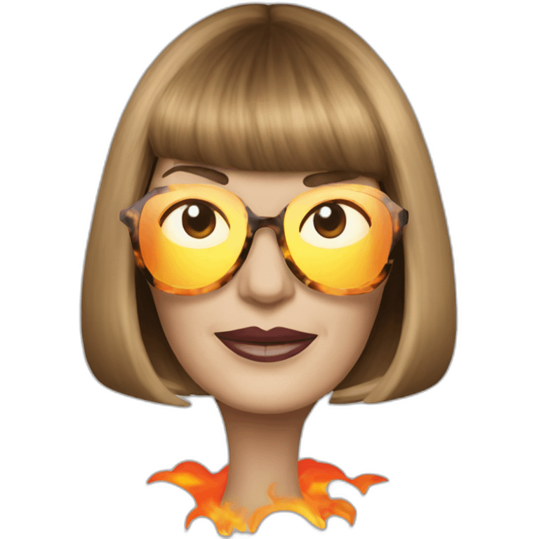 Anna wintour on fire emoji