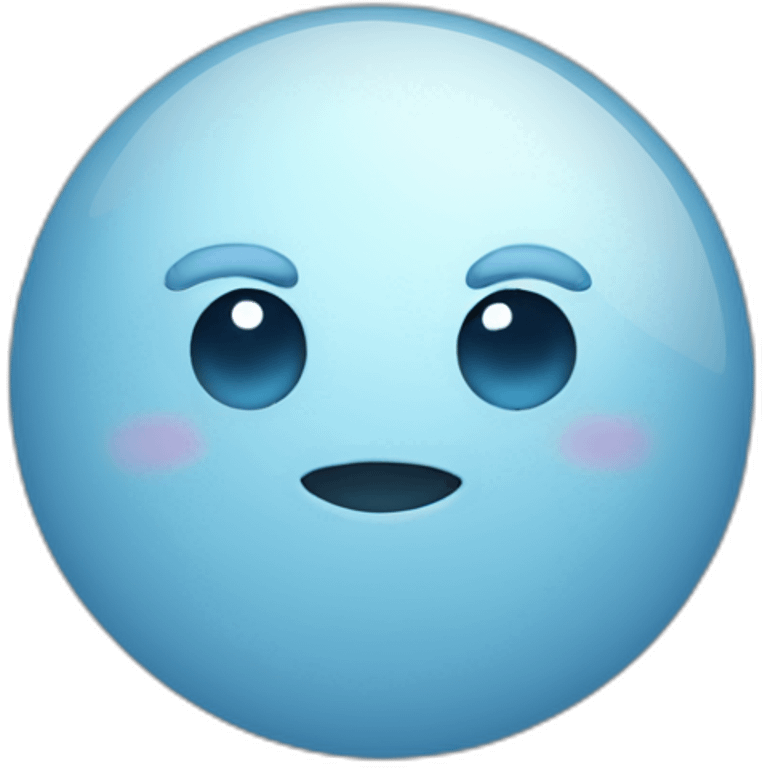 Lune bleu emoji