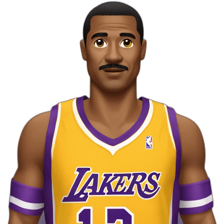 romario wearing yellow lakers jersey emoji