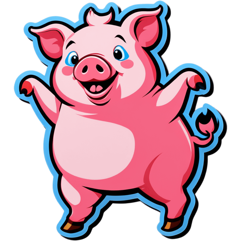 Pig dancing emoji