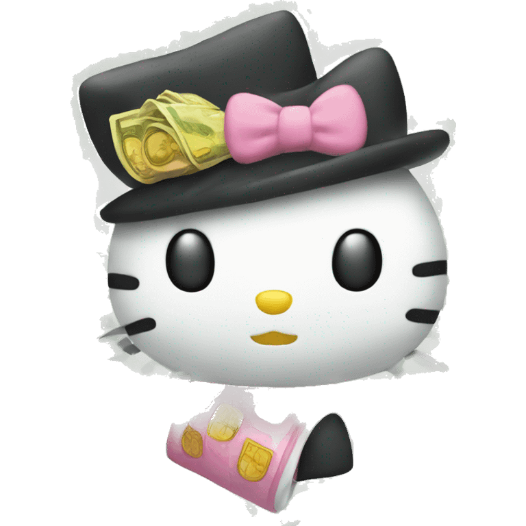 money hello kitty emoji