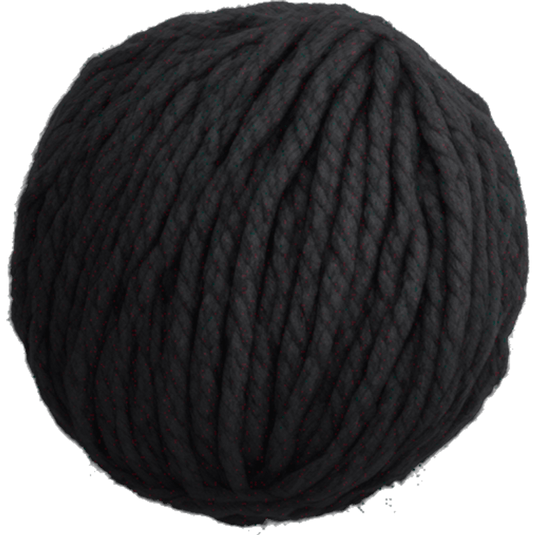 black yarn ball emoji