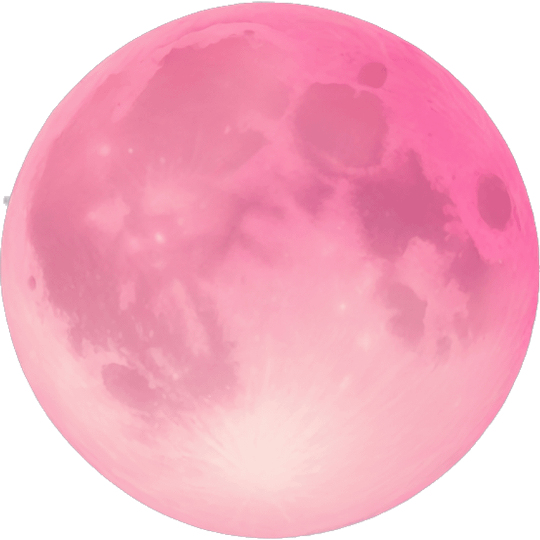 Pink moon emoji