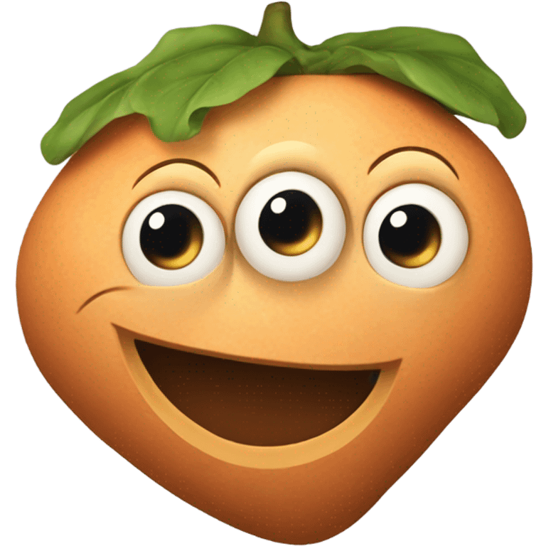 Yam with a face emoji