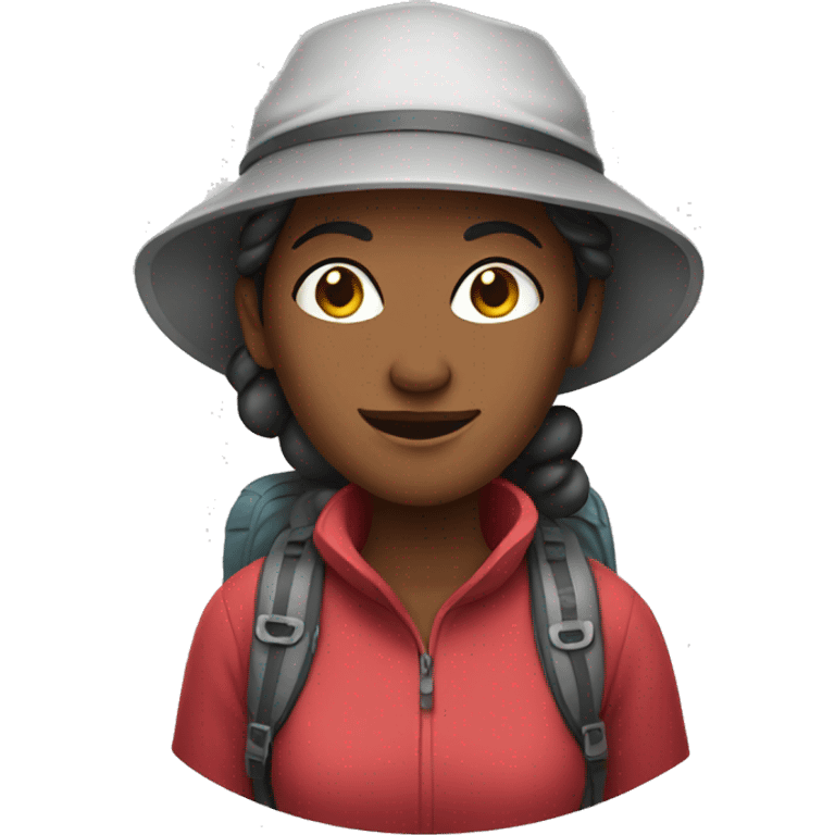 woman hiker  emoji