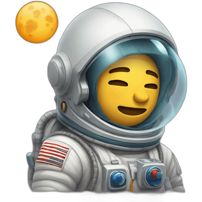 Astronauta durmiendo emoji