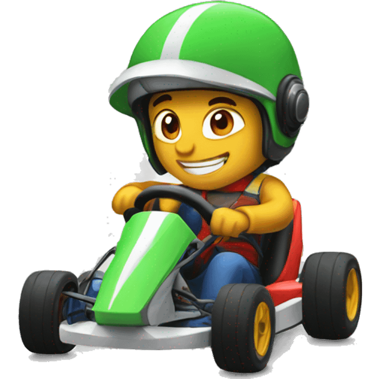 A cool kart emoji