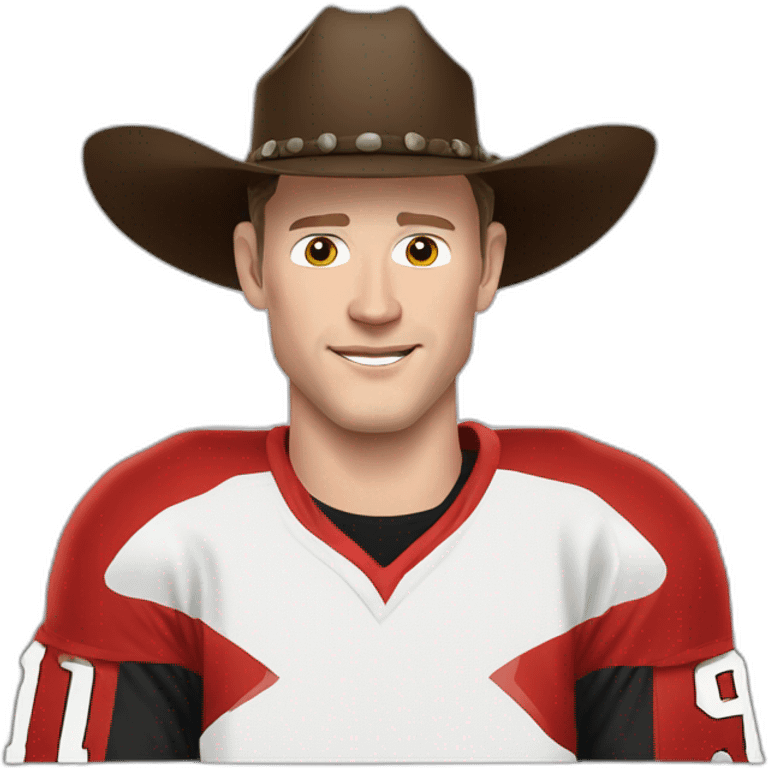 Jonathan Toews as cowboy emoji