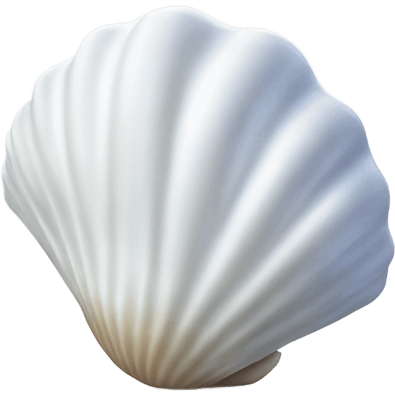 extremely white seashell emoji