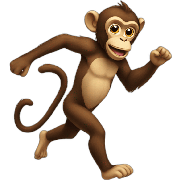 running monkey emoji