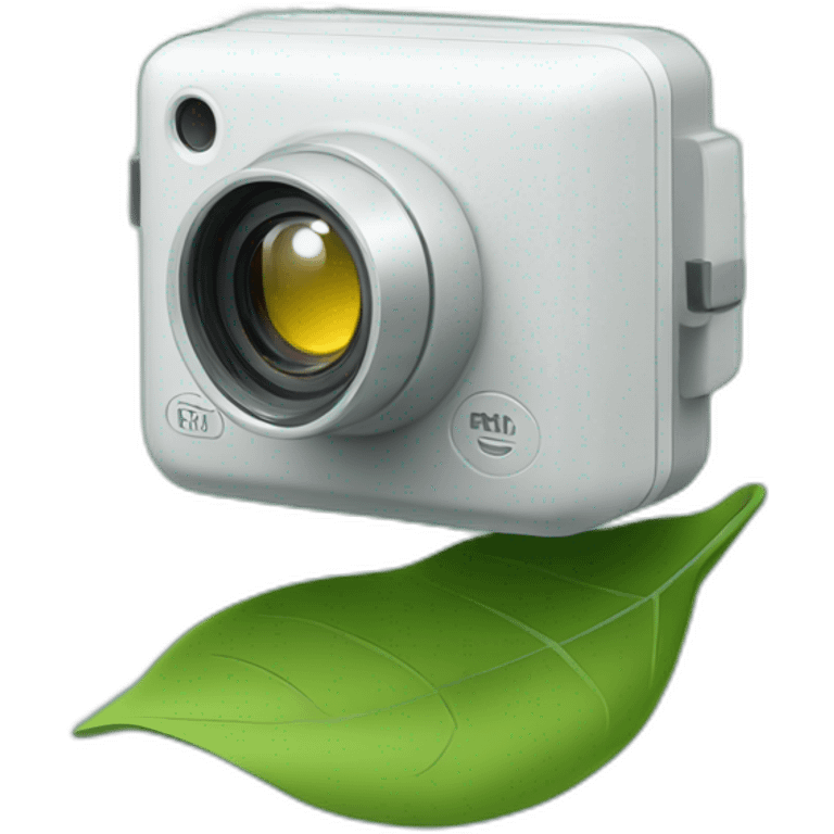 small-leaf-floating-on-water-block-and-security-ptz-camera-behind emoji