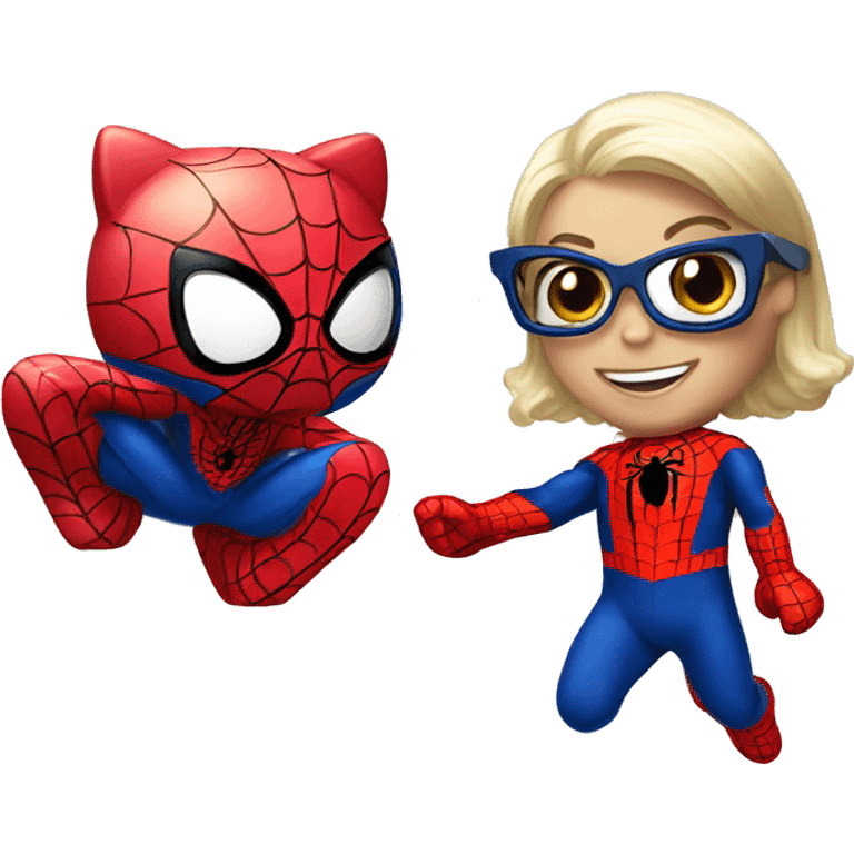 hello kitty and spiderman emoji