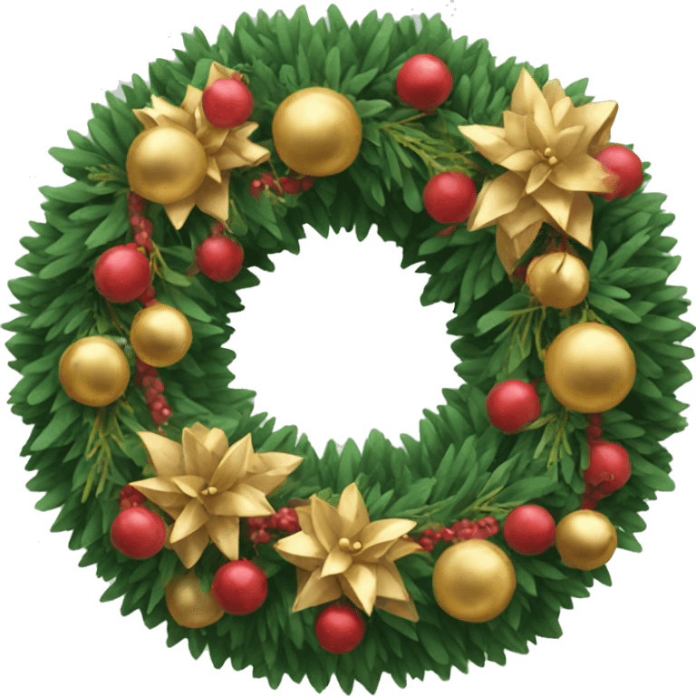 New Year's wreath emoji