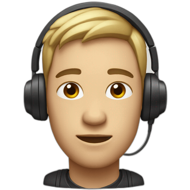 Person with just one earphone on their ear emoji