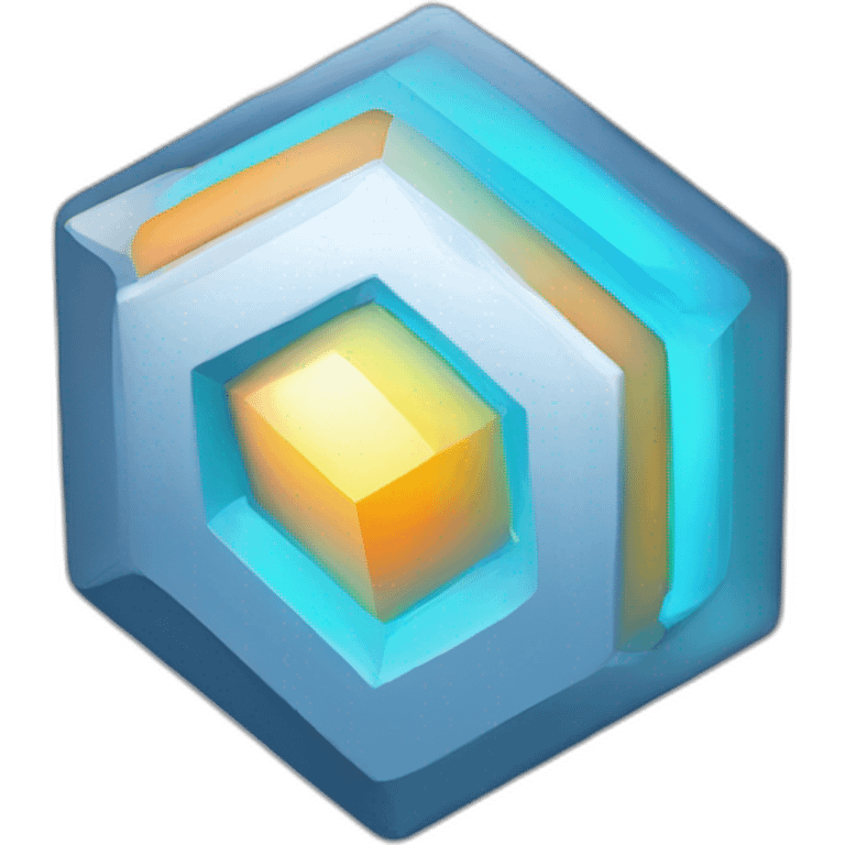 ion learning gradient 4d Tesseract logo hd emoji