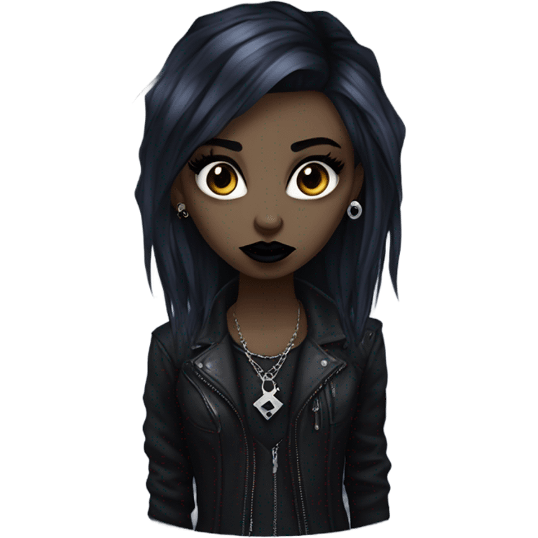 Ugly goth girl emoji