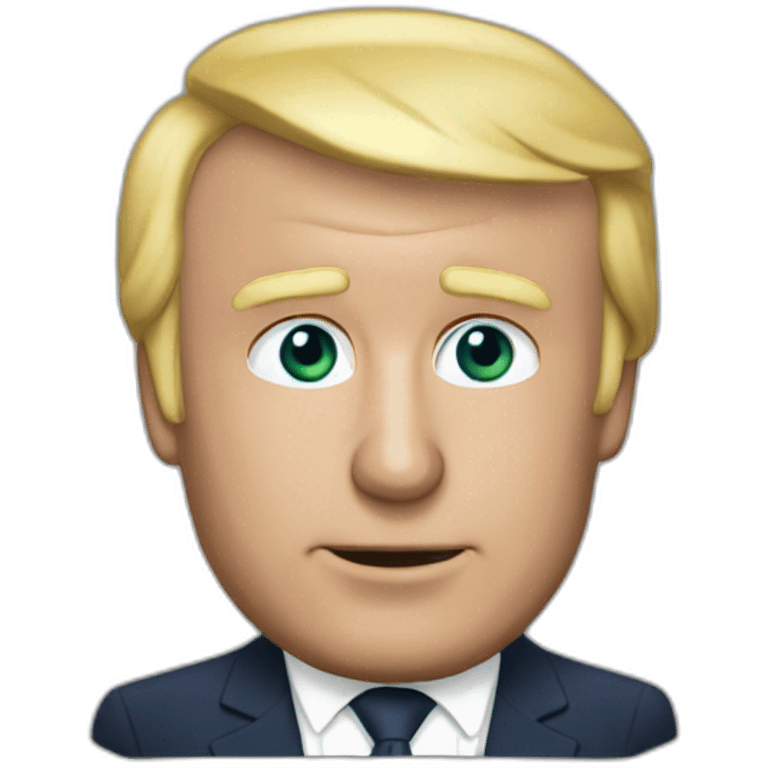 Macron sur Donald trump emoji