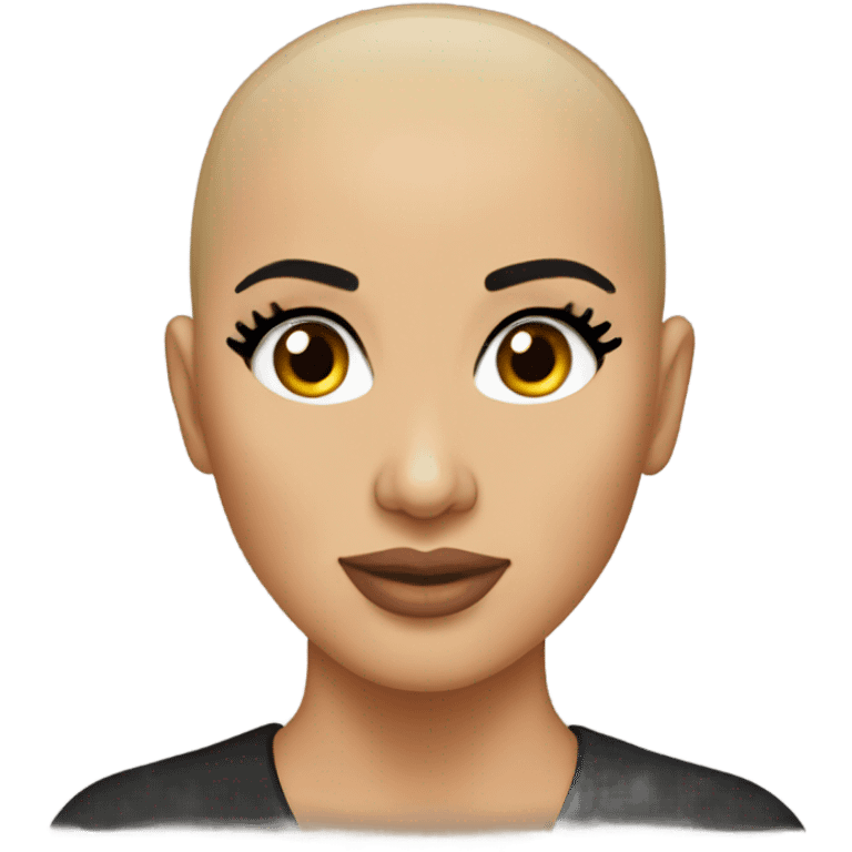 Kim kardashian bald from the front emoji