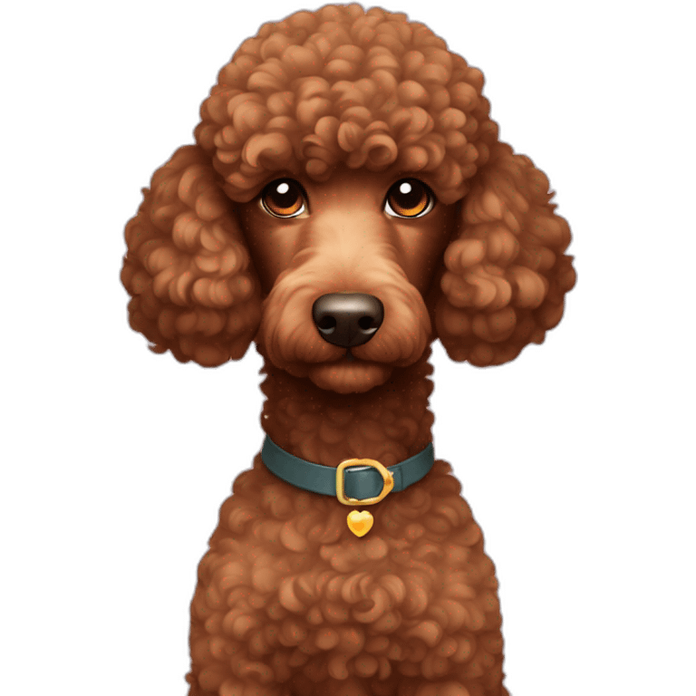 Yemeni brown poodle emoji