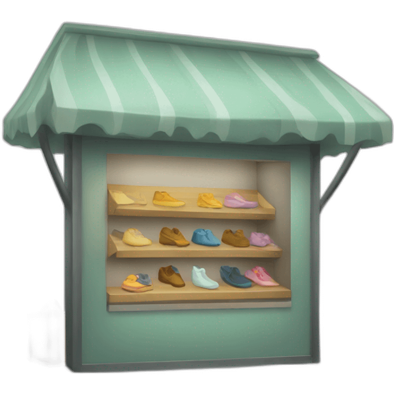 kiosk for clothing emoji