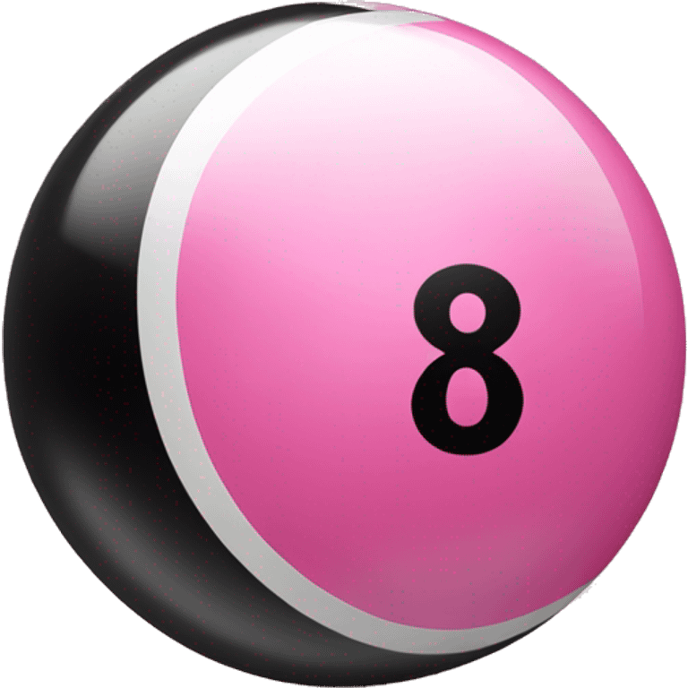 Pink 8 ball emoji