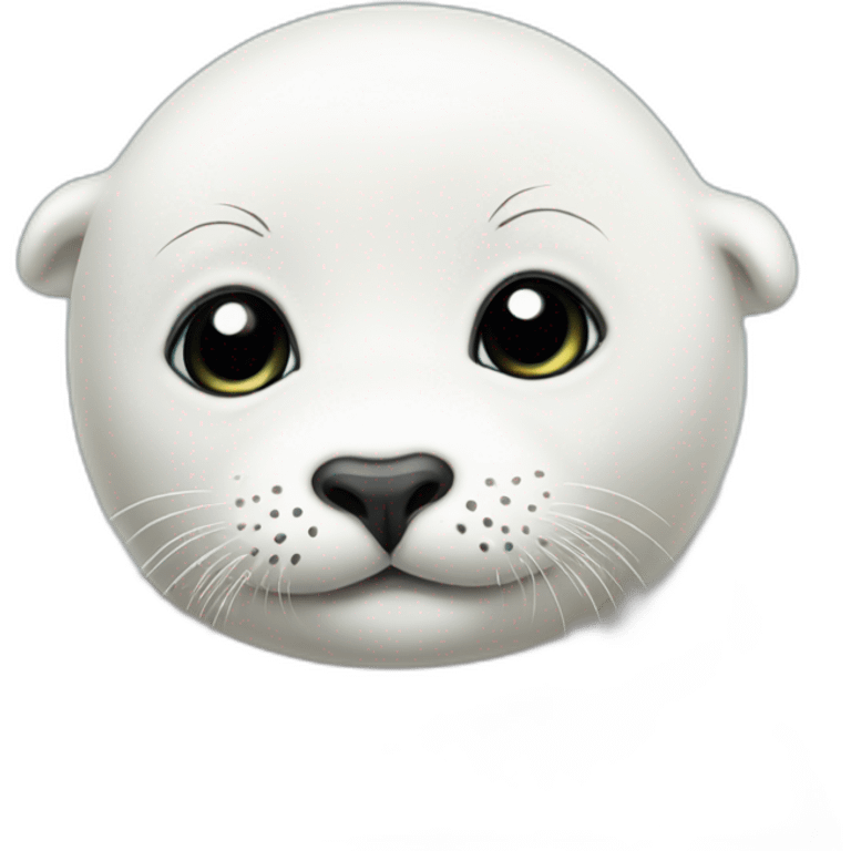 white baby seal emoji