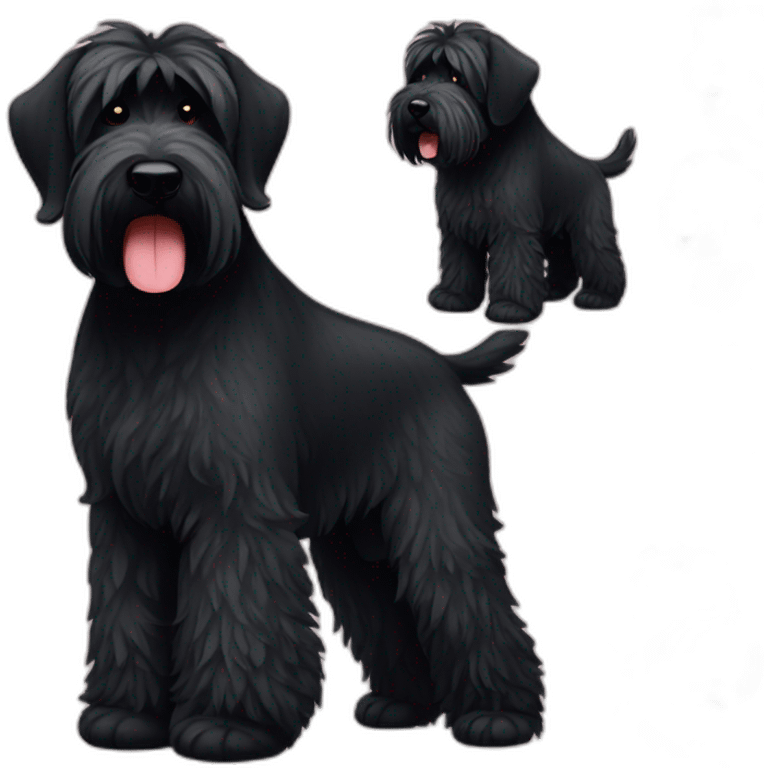 Black Russian terrier emoji