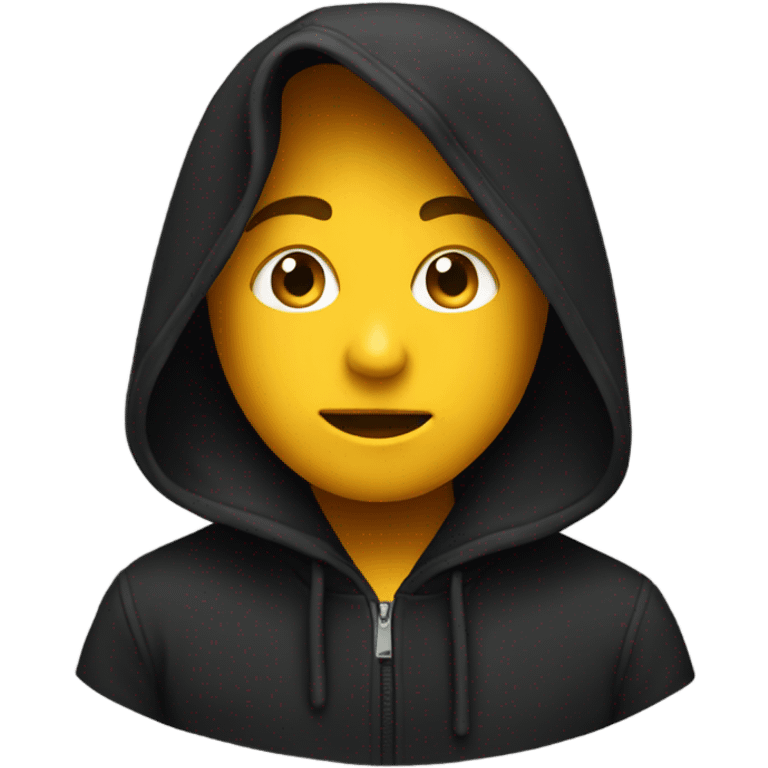 Black hoodie emoji