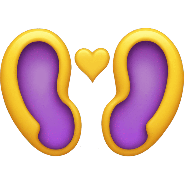 an ear + heart emoji to describe something that sounds good. emoji